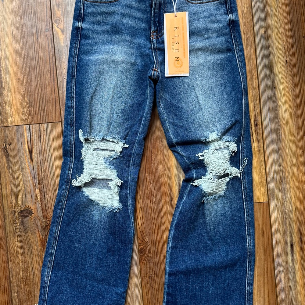 Risen Distressed Blue Jeans